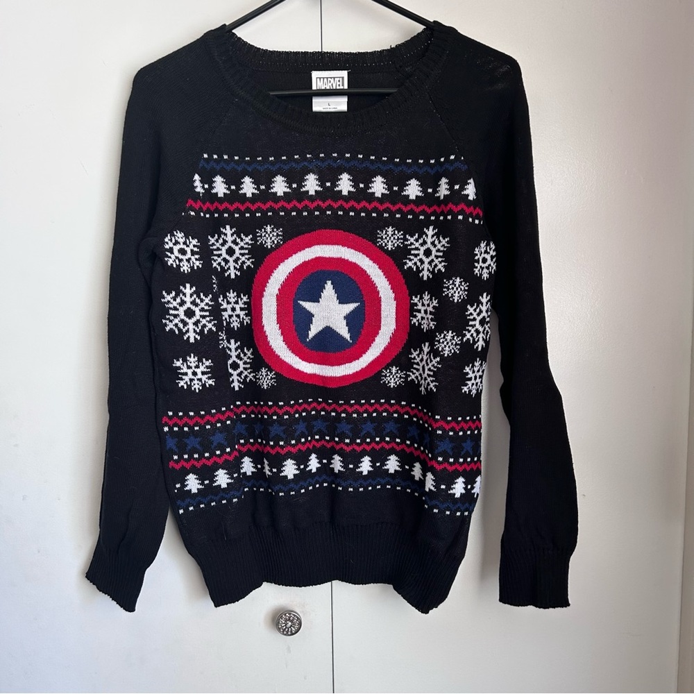 Captain America Christmas sweater